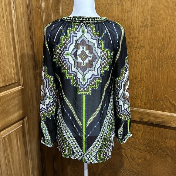 Hale Bob Silk Tunic with Beading Detail Size XS - EUC - Picture 4 of 6